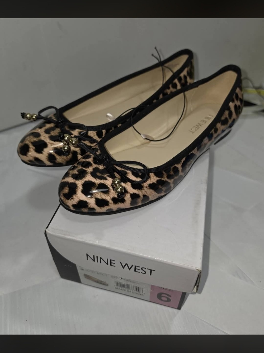 Nine West Leopard Print Ballet Flats in Leopard